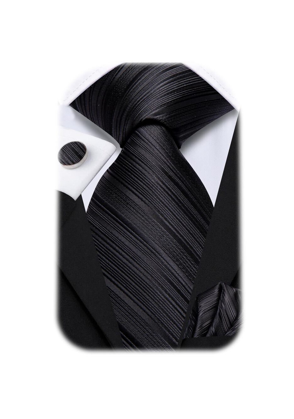 3500 Ties Sets Silk Stripe Paisley Necktie Pocket Square Cufflinks